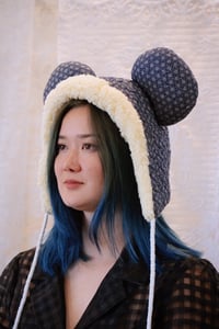 Image 1 of La Modiste: Quilted Asanoha Bear Hat