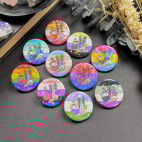 Image 1 of Witchy Pride Flag Holo Button