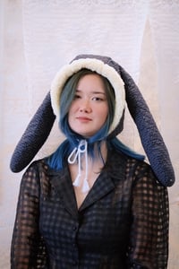 Image 1 of La Modiste: Quilted Seigaiha Rabbit Hat