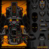 Image 2 of ULTIMATE SAMURAI MECHA VECTOR PACK