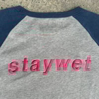 Image 3 of re-Foreverwet Navy Baseball Sweater