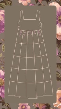 Image 1 of Custom Made Patchwork Meadow Lark Dress