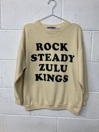 Image 1 of Rock Steady Zulu Kings, pale yellow L (22.5P2P, 25"S2H, 27.5"C2C) Women's Fit    