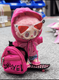 BOOPLAY Labubu Chanel Outfits - Labubu Hot Pink Chanel Outfits