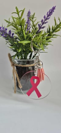 Image 1 of Cancer Awareness Keyring