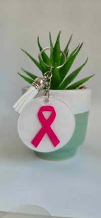 Image 2 of Cancer Awareness Keyring