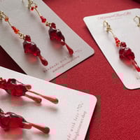 Image 2 of Bleeding Heart— Drop Earrings