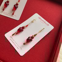 Image 5 of Bleeding Heart— Drop Earrings