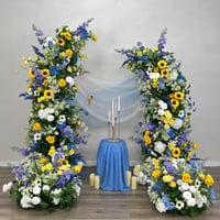 Bluebell & Sunflower Floral Pillar 