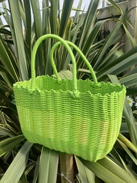 Image 2 of Green Plastic Basket Bag