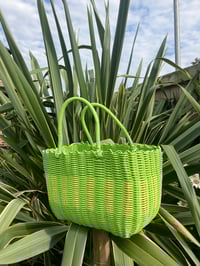 Image 3 of Green Plastic Basket Bag