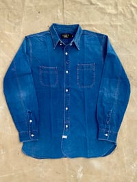 Image 2 of RRL DOT PRINT INDIGO WORK-SHIRT