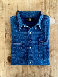 Image 1 of RRL DOT PRINT INDIGO WORK-SHIRT
