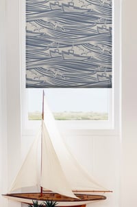 Image 2 of Whitby Linen Fabric - Washed Denim