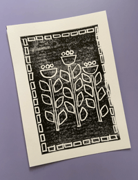 Image 1 of folky flower print