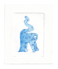 Beastie - Dry point etching 6/10