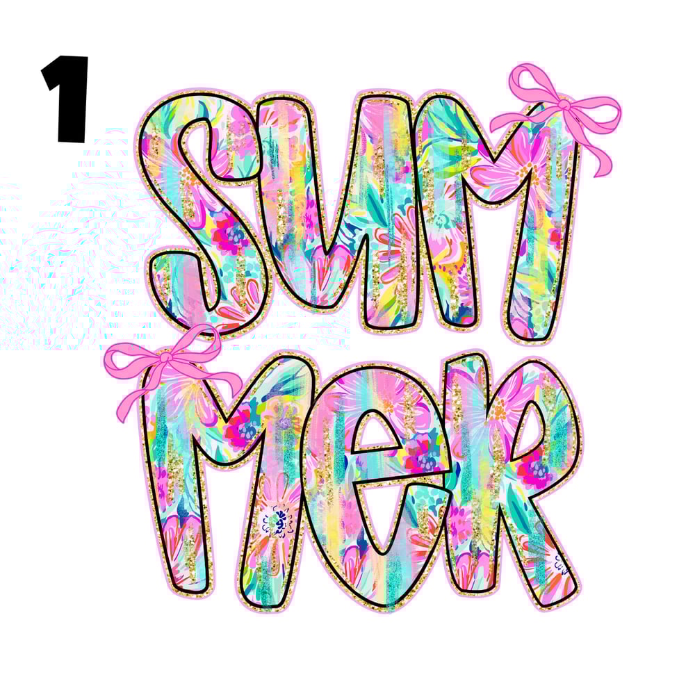 Image of Summer T-shirt ☀️💖  (Different Designs & Colors Available)
