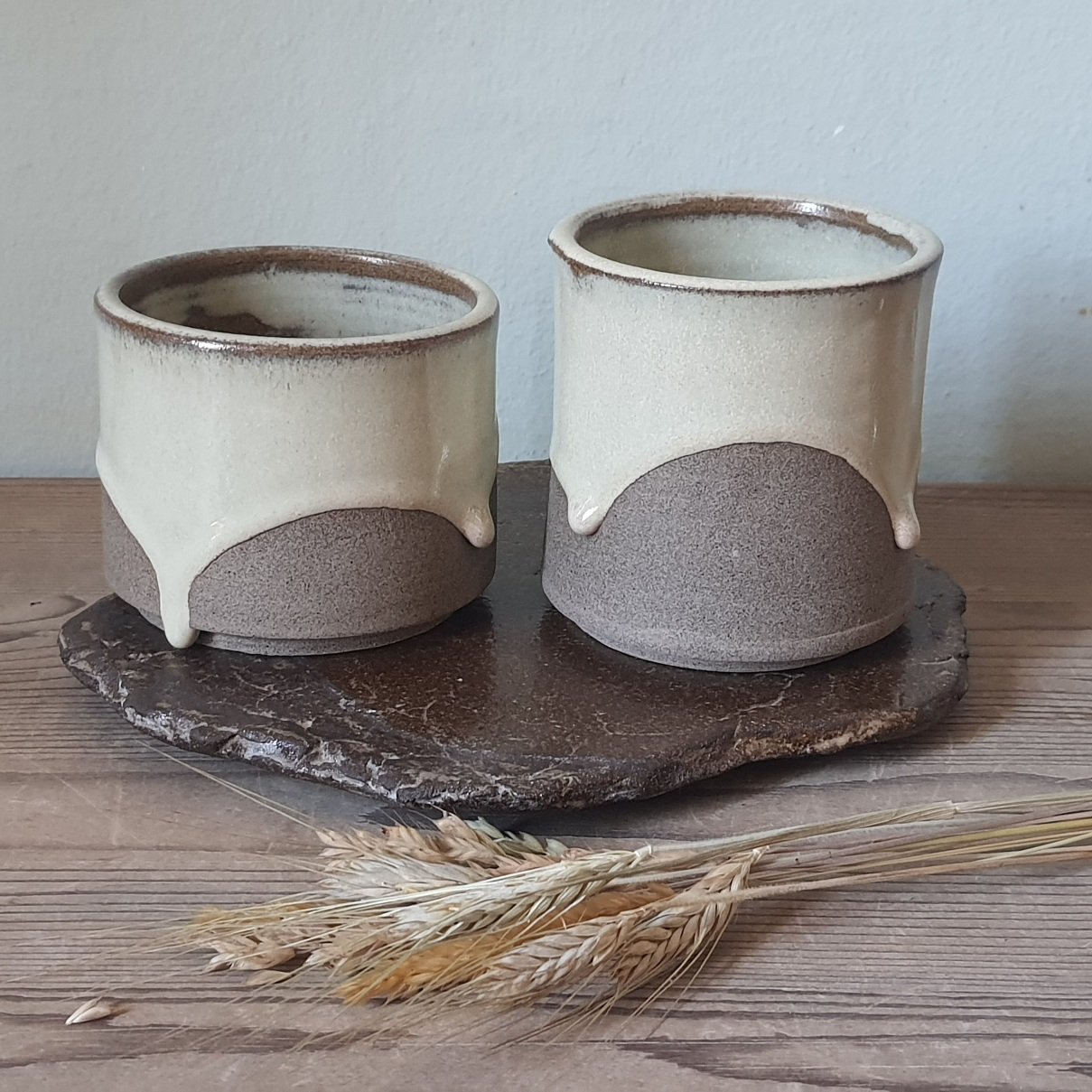 Image of Coppia tazze Salvia | serie YUNOMI