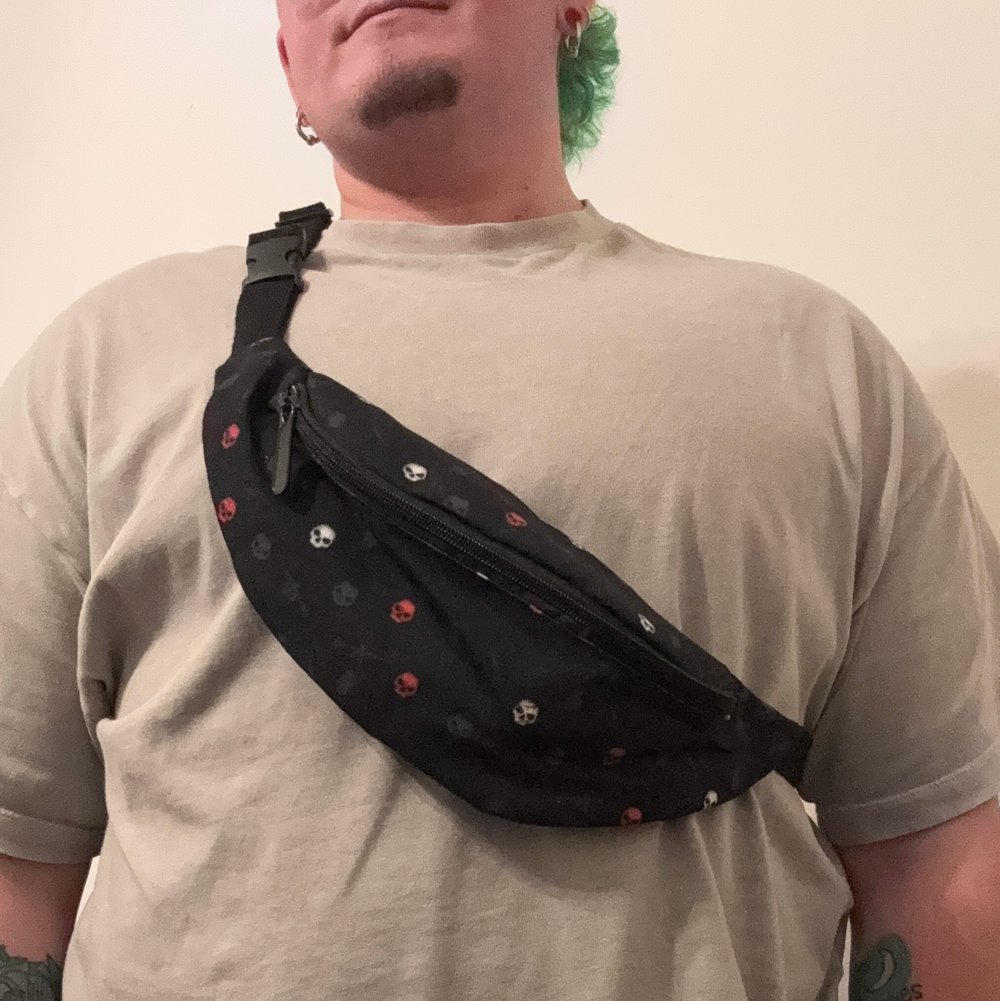 Image of Robot and Skull Fanny packs