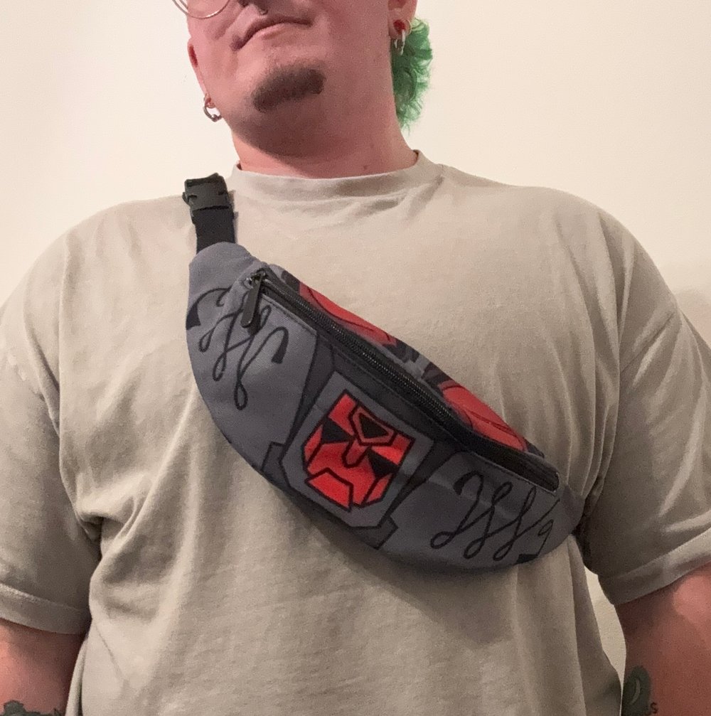 Image of Robot and Skull Fanny packs