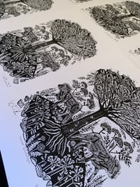 Image 3 of ‘Summer Is A Coming In’ Ltd ed linocut print