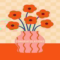 Image 3 of Congratulations Flower Card