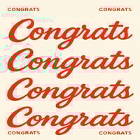 Image 3 of Congrats a Thousand Times Card