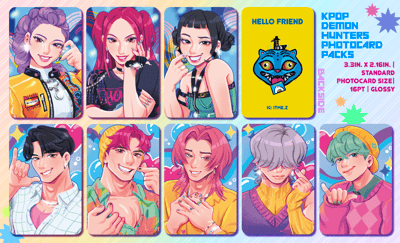 Image of [ PREORDER ] KPOP DEMON HUNTERS PHOTOCARD PACKS