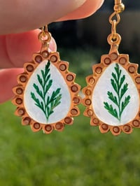 Image 2 of Gold Fern Teardrops
