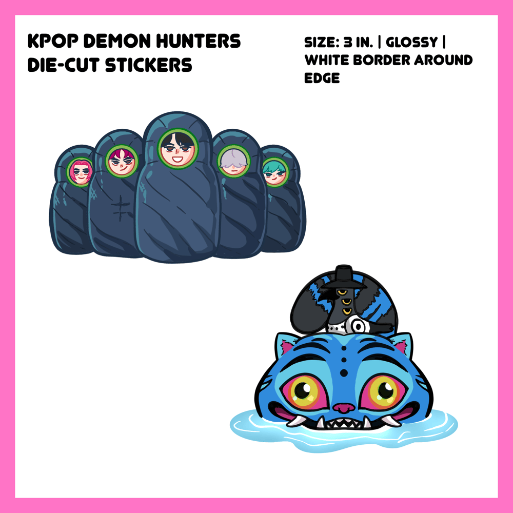 Image of [ PREORDER ] KPOP DEMON HUNTERS DIE-CUT STICKERS