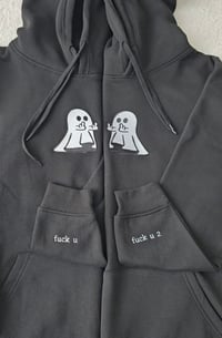 Image 3 of Ghost Middle Finger Hoodies