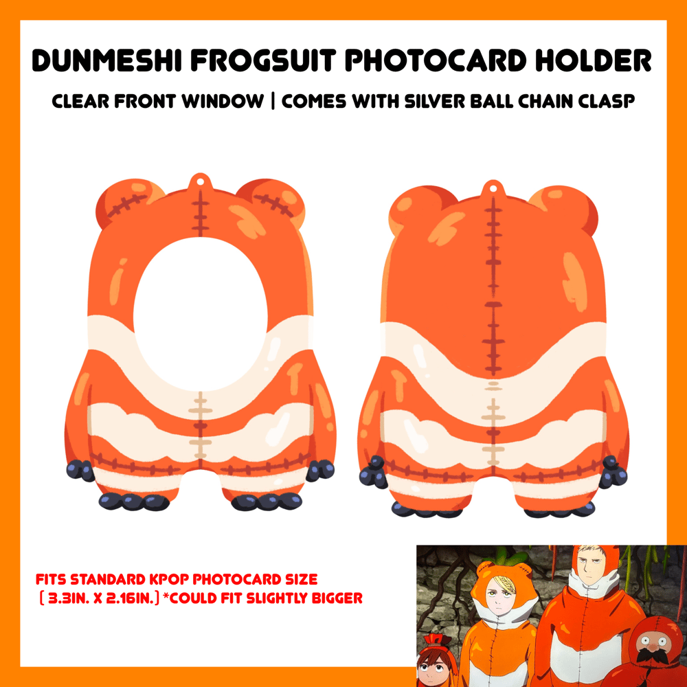 Image of [ PREORDER ] DUNMESHI FROGSUIT PHOTOCARD HOLDER