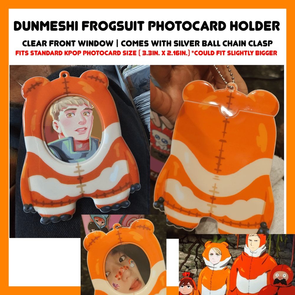 Image of [ PREORDER ] DUNMESHI FROGSUIT PHOTOCARD HOLDER