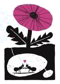 Ants in love - print