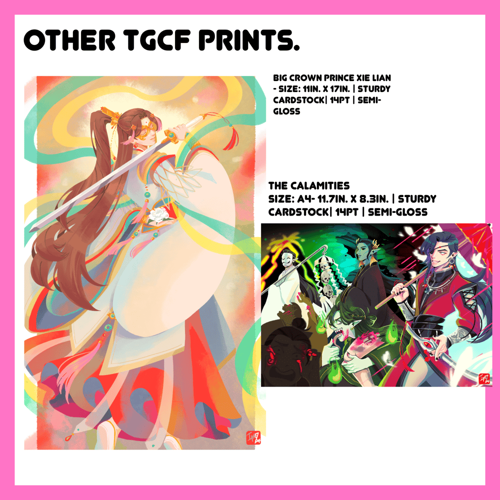Image of [ PREORDER ] OTHER TGCF PRINTS
