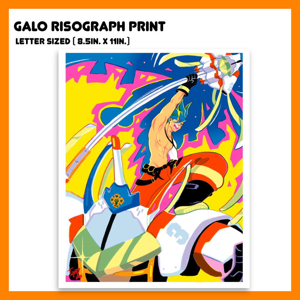 Image of [ PREORDER ] GALO PROMARE RISOGRAPH PRINT