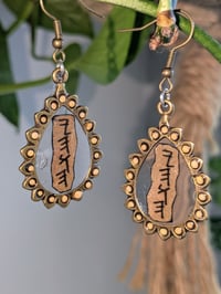 Image 1 of Sacred Name Teardrop Earrings 