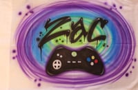 Image of Airbrush T shirt, Video Game Controller Design