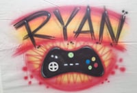 Image of Airbrush T shirt, Video Game Controller Design
