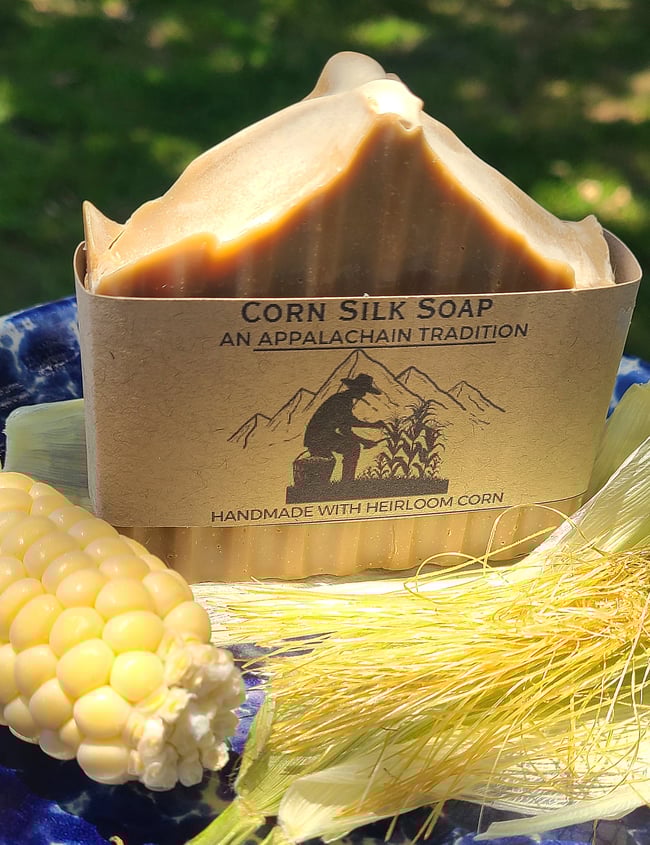 Natural Heirloom Corn Silk Soap Bar 4 Oz