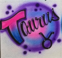 Image of Airbrush T shirt, Zodiac Design