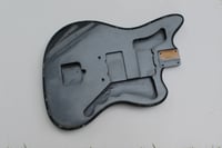 Image 2 of MJT VTJ Jazzmaster Body - Charcoal Frost Metallic - Medium Relic