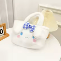 Image 3 of Cute Animal Plush Tote Bag - Soft Handbag Gift for Women & Girls