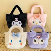 Image 1 of Cute Animal Plush Tote Bag - Soft Handbag Gift for Women & Girls