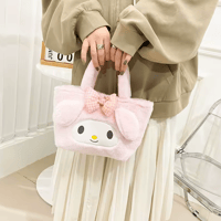 Image 5 of Cute Animal Plush Tote Bag - Soft Handbag Gift for Women & Girls