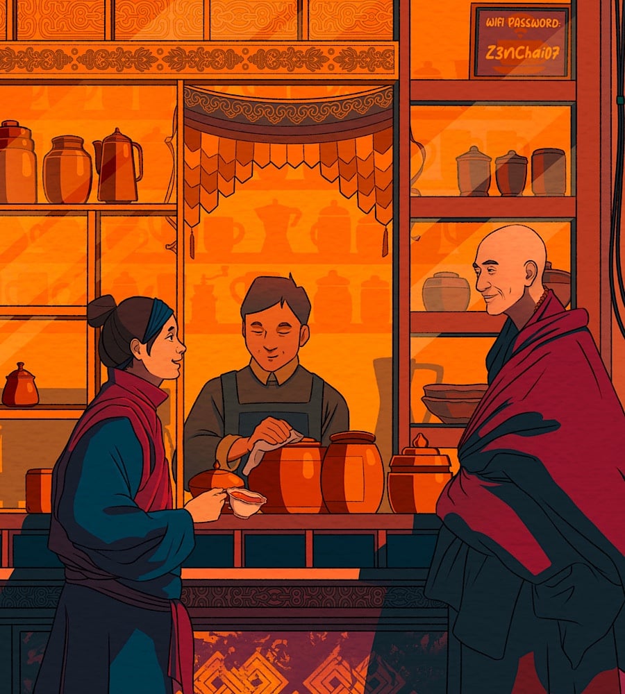 TEA SHOP PRINT