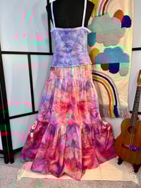Tiered Structured Maxi Skirt Small 2