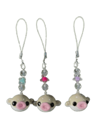 Image 1 of baby pufferfish clay keychain 🐡