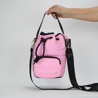 Image 1 of LIKE DREAMS Lucky Puffer Bucket Crossbody Bag - Baby Pink