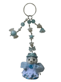 blue husky calico critter keychain ౨ৎ